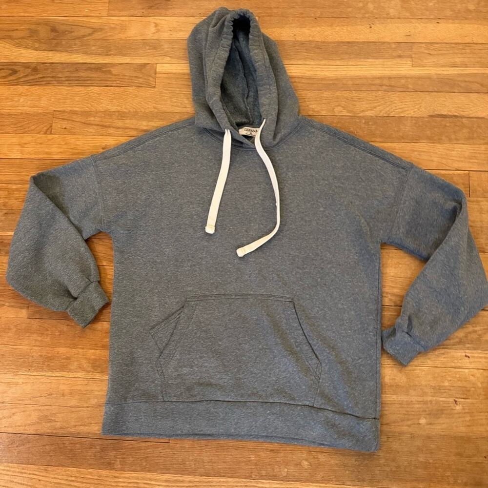 Zenana sage gray long sleeve hoodie sweatshirt size medium M b55